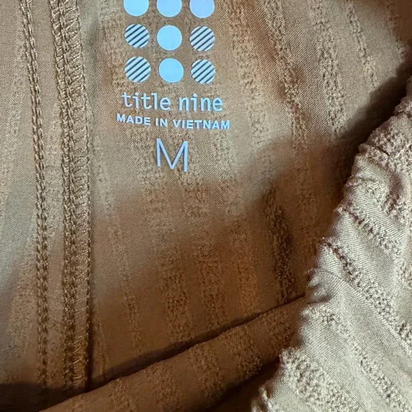 Title Nine Mustard Staycation Cropped Elastic Waist Pants Size M - Picture 6 of 12